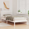 Sengestamme med hodegjerde Hvit 90 x 210 cm Heltre furu