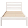 Sengestamme med hodegjerde Hvit 90 x 210 cm Heltre furu
