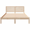 Sengestamme med hodegjerde Brun 140 x 210 cm Heltre furu