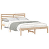 Sengestamme med hodegjerde Brun 140 x 210 cm Heltre furu