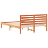 Sengestamme med hodegjerde Voksbrun 140 x 210 cm Heltre furu