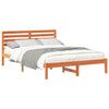 Sengestamme med hodegjerde Voksbrun 140 x 210 cm Heltre furu