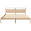 Sengestamme med hodegjerde Brun 160 x 210 cm Heltre furu