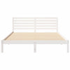 Sengestamme med hodegjerde Hvit 160 x 210 cm Heltre furu