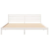 Sengestamme med hodegjerde Hvit 180 x 210 cm Heltre furu
