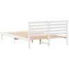 Sengestamme med hodegjerde Hvit 140 x 220 cm Heltre furu