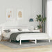 Sengestamme med hodegjerde Hvit 160 x 220 cm Massiv furu