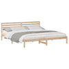 Sengestamme med hodegjerde Brun 180 x 220 cm Heltre furu