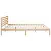 Sengestamme med hodegjerde Brun 180 x 220 cm Heltre furu