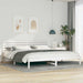 Sengestamme med hodegjerde Hvit 200 x 220 cm Massiv furu