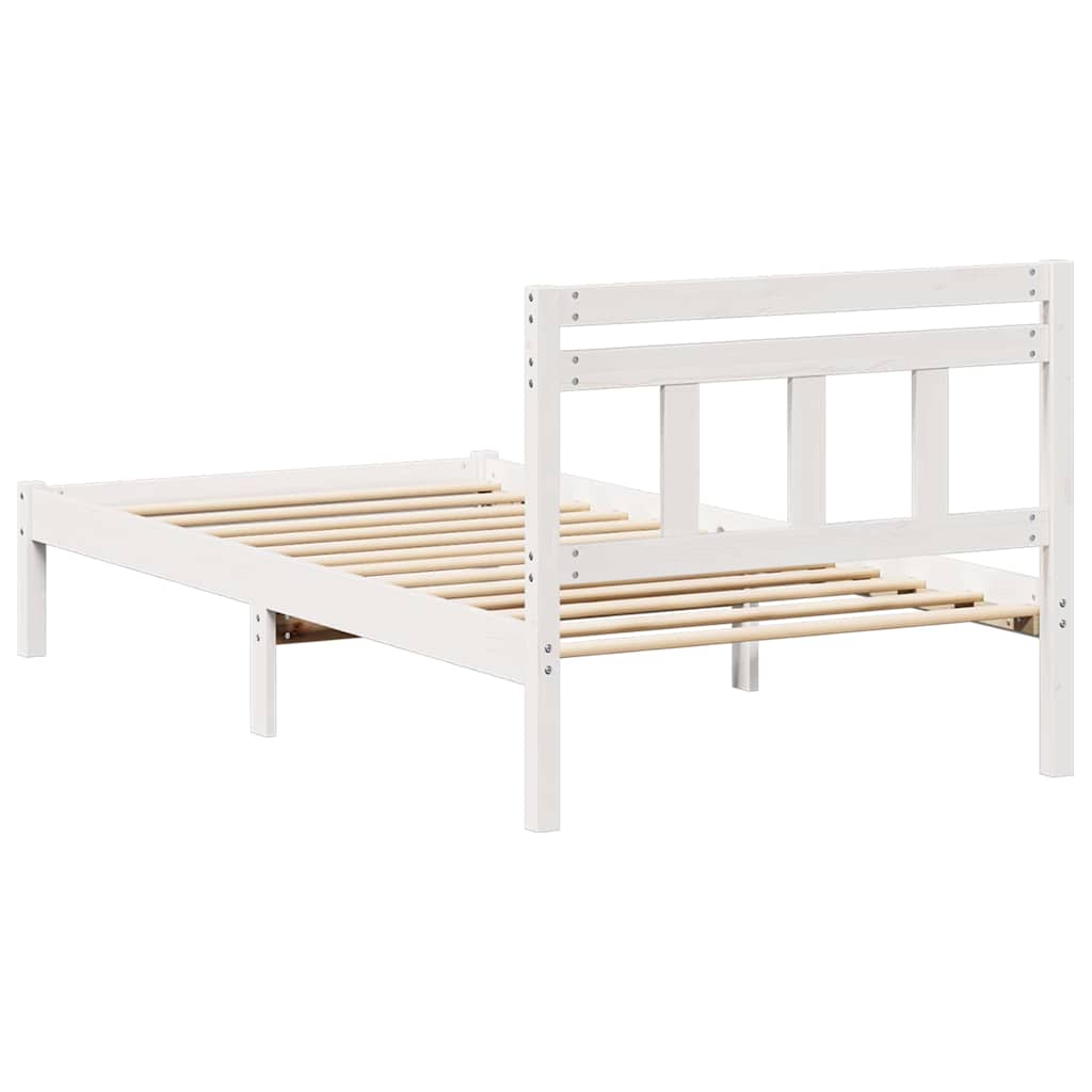 Sengestamme Hvit 90 x 190 cm Massiv furu
