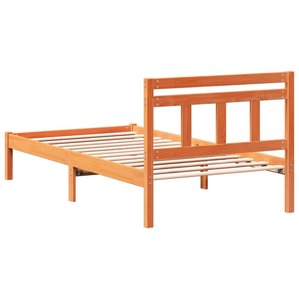 Sengestamme Brun 75 x 190 cm Massiv furu