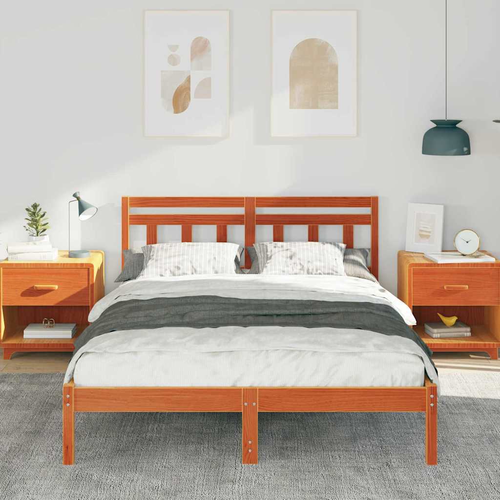 Sengestamme Brun 120 x 190 cm Massiv furu