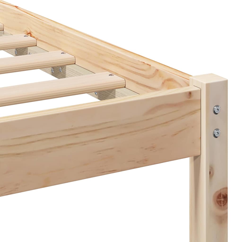 Sengestamme Brun 140 x 190 cm Massiv furu