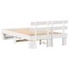 Sengestamme med hodegjerde Hvit 135 x 190 cm Heltre furu