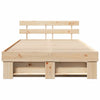 Sengestamme med hodegjerde Brun 120 x 190 cm Heltre furu