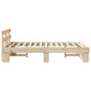 Sengestamme med hodegjerde Brun 120 x 190 cm Heltre furu