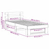 Sengestamme med hodegjerde Hvit 80 x 200 cm Heltre furu