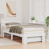 Sengestamme med hodegjerde Hvit 75 x 190 cm Heltre furu