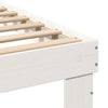 Sengestamme med hodegjerde Hvit 100 x 200 cm Heltre furu