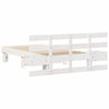 Sengestamme med hodegjerde Hvit 100 x 200 cm Heltre furu