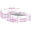 Sengestamme med hodegjerde Hvit 90 x 200 cm Heltre furu
