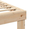 Sengestamme med hodegjerde Brun 80 x 200 cm Heltre furu