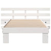 Sengestamme med hodegjerde Hvit 80 x 200 cm Heltre furu