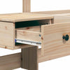 Sengestamme med hodegjerde Brun 90 x 190 cm Heltre furu