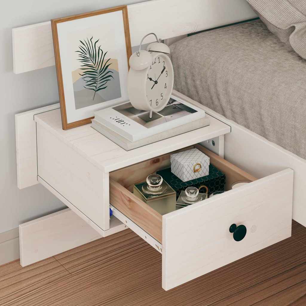 Sengestamme med hodegjerde Hvit 90 x 190 cm Heltre furu