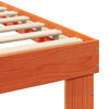 Sengestamme med hodegjerde Voksbrun 90 x 190 cm Heltre furu