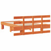 Sengestamme med hodegjerde Voksbrun 90 x 190 cm Heltre furu