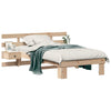 Sengestamme med hodegjerde Brun 75 x 190 cm Heltre furu