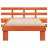 Sengestamme med hodegjerde Voksbrun 75 x 190 cm Heltre furu