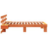 Sengestamme med hodegjerde Voksbrun 75 x 190 cm Heltre furu