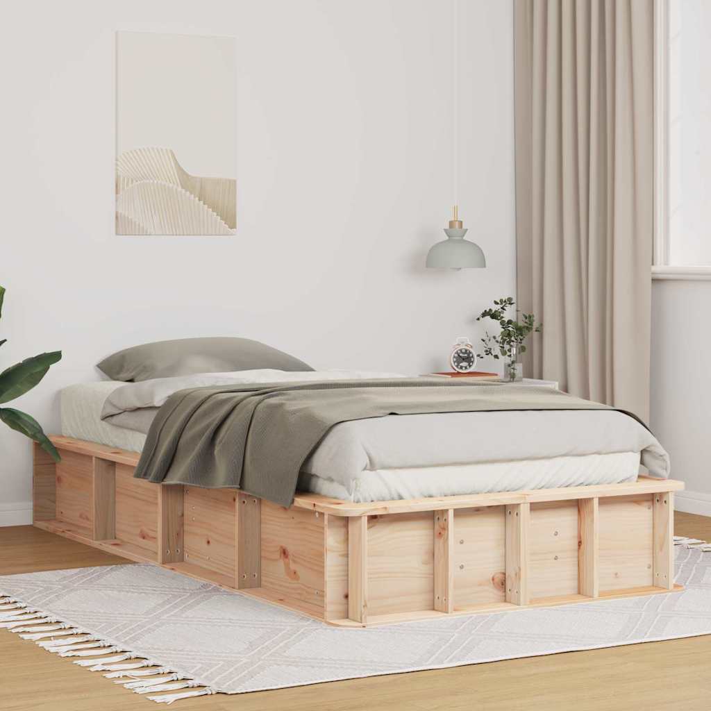 Sengestamme Vokset Brun 75 x 190 cm Massiv furu