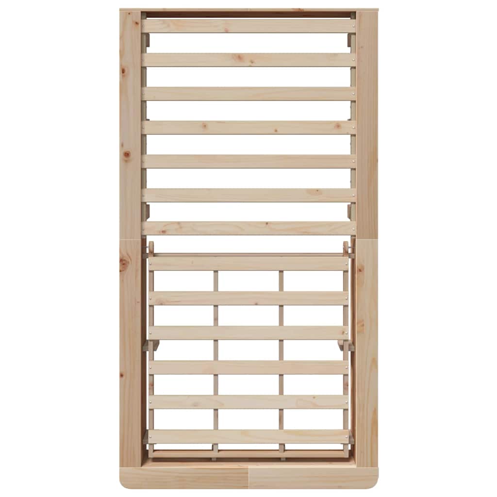 Sengestamme Vokset Brun 75 x 190 cm Massiv furu