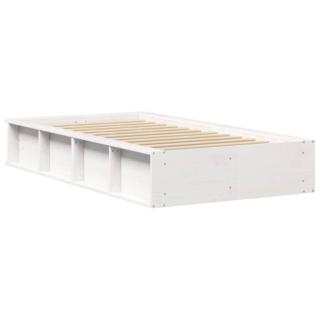Sengestamme Hvit 75 x 190 cm Massiv furu
