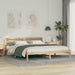 Sengestamme med hodegjerde Brun 180 x 200 cm Massiv furu