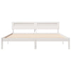 Sengestamme med LED -stripelys Hvit 180 x 200 cm Heltre furu