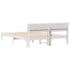 Sengestamme med LED -stripelys Hvit 160 x 200 cm Heltre furu