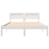 Sengestamme med LED -stripelys Hvit 135 x 190 cm Heltre furu