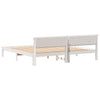 Sengestamme med LED -stripelys Hvit 180 x 200 cm Heltre furu