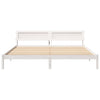 Sengestamme med LED -stripelys Hvit 180 x 200 cm Heltre furu