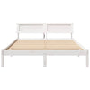 Sengestamme med LED -stripelys Hvit 140 x 200 cm Heltre furu
