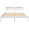 Sengestamme med LED -stripelys Hvit 120 x 200 cm Heltre furu