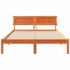 Sengestamme med hodegjerde Voksbrun 120 x 190 cm Heltre furu