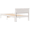 Sengestamme med LED -stripelys Hvit 90 x 200 cm Heltre furu