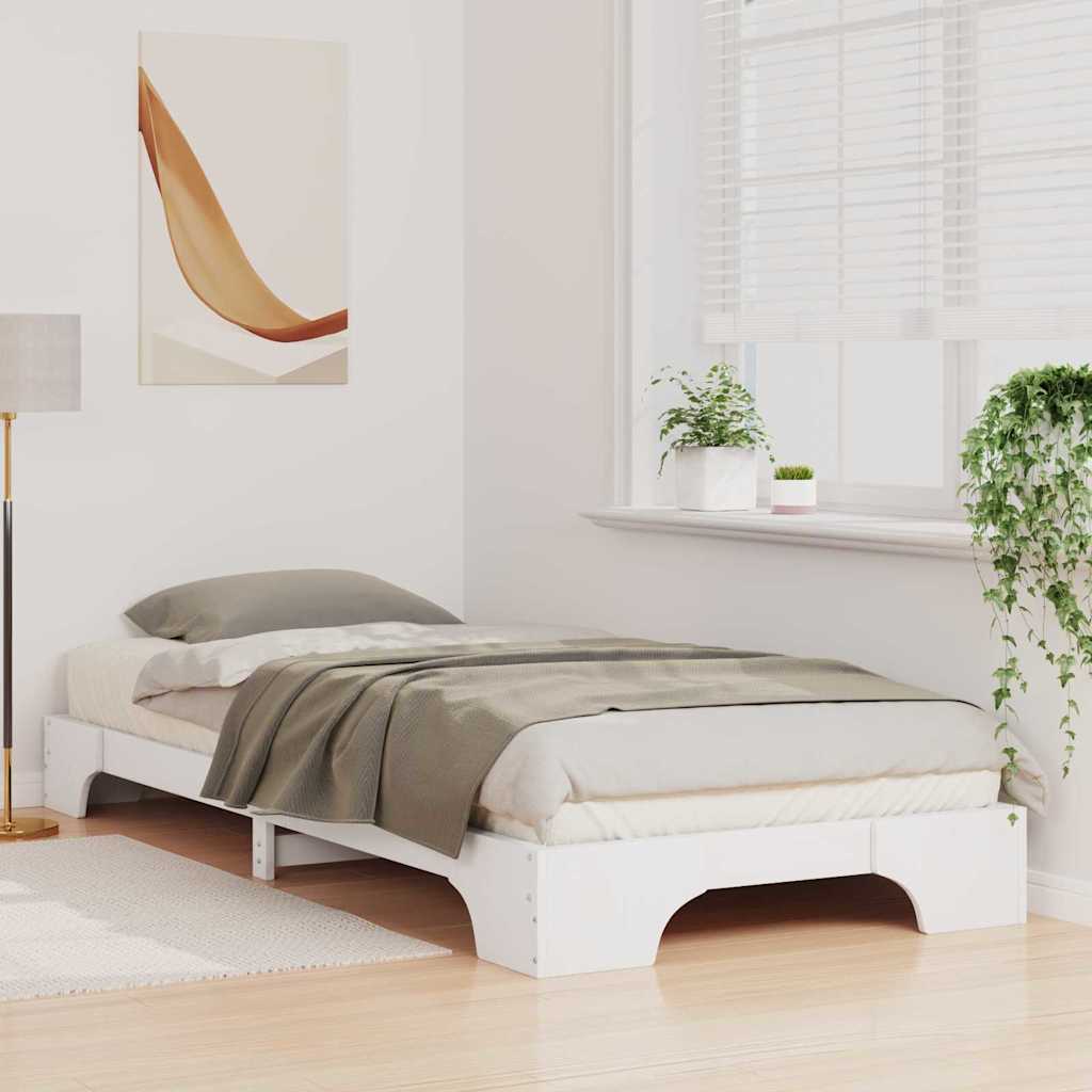 Sengestamme Hvit 80 x 210 cm Massiv furu