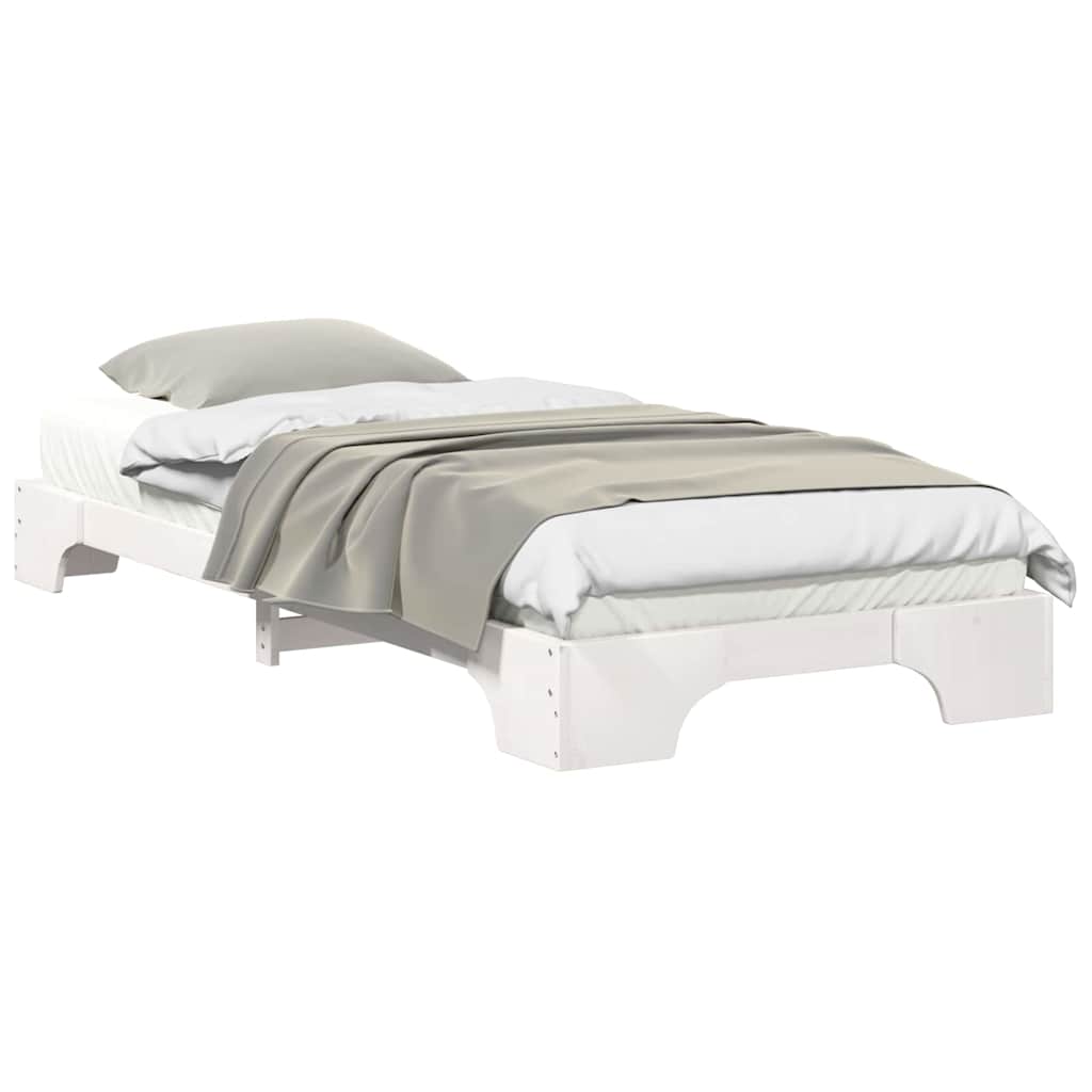 Sengestamme Hvit 80 x 210 cm Massiv furu